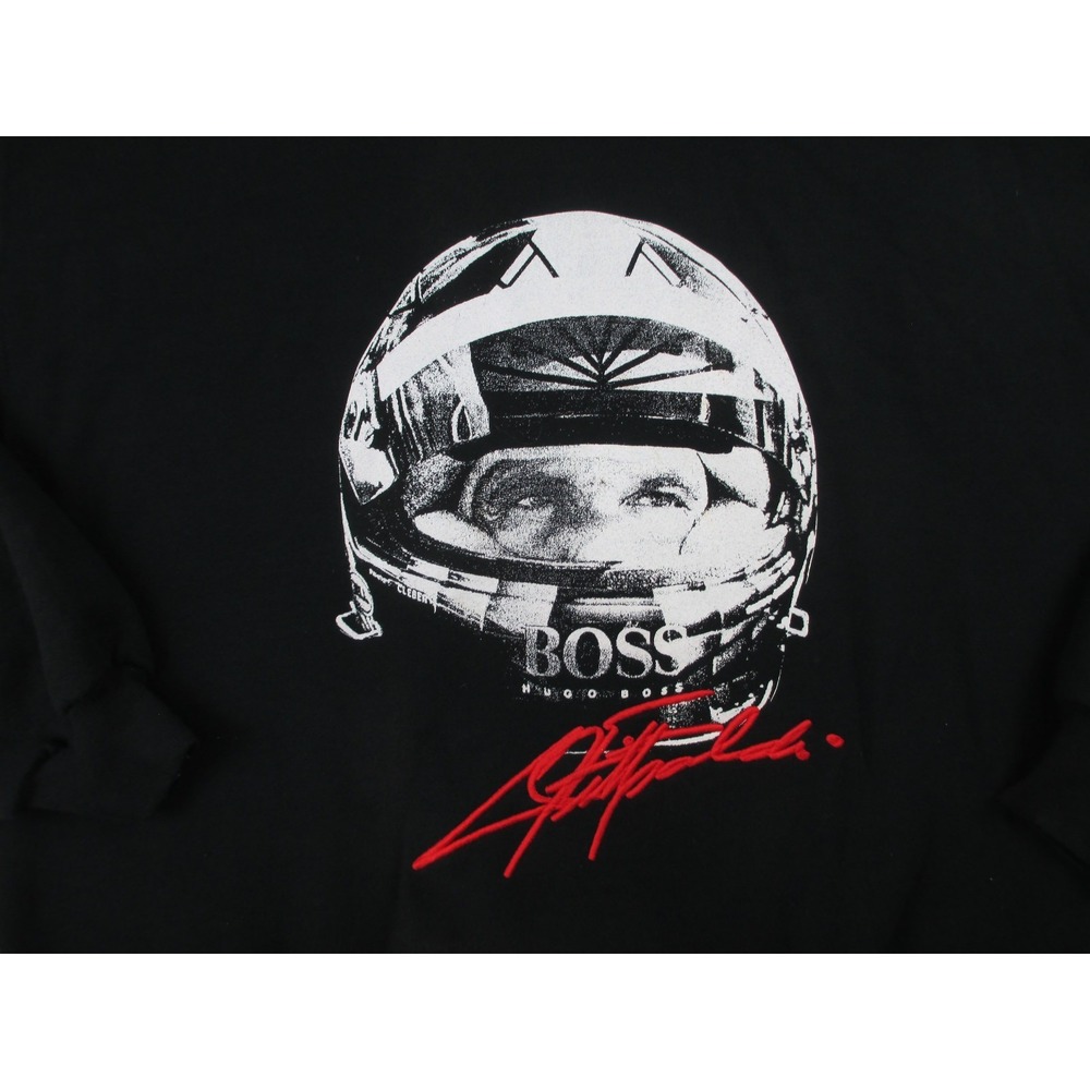 Vintage Emerson Fittipaldi Sweater Mens Extra Large Black Hugo Boss Signature* View 4